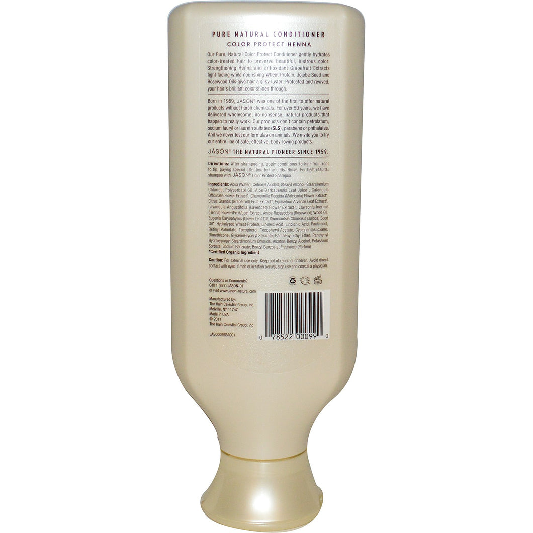JASON: Pure Natural Conditioner Color Protect Henna, 16 Oz