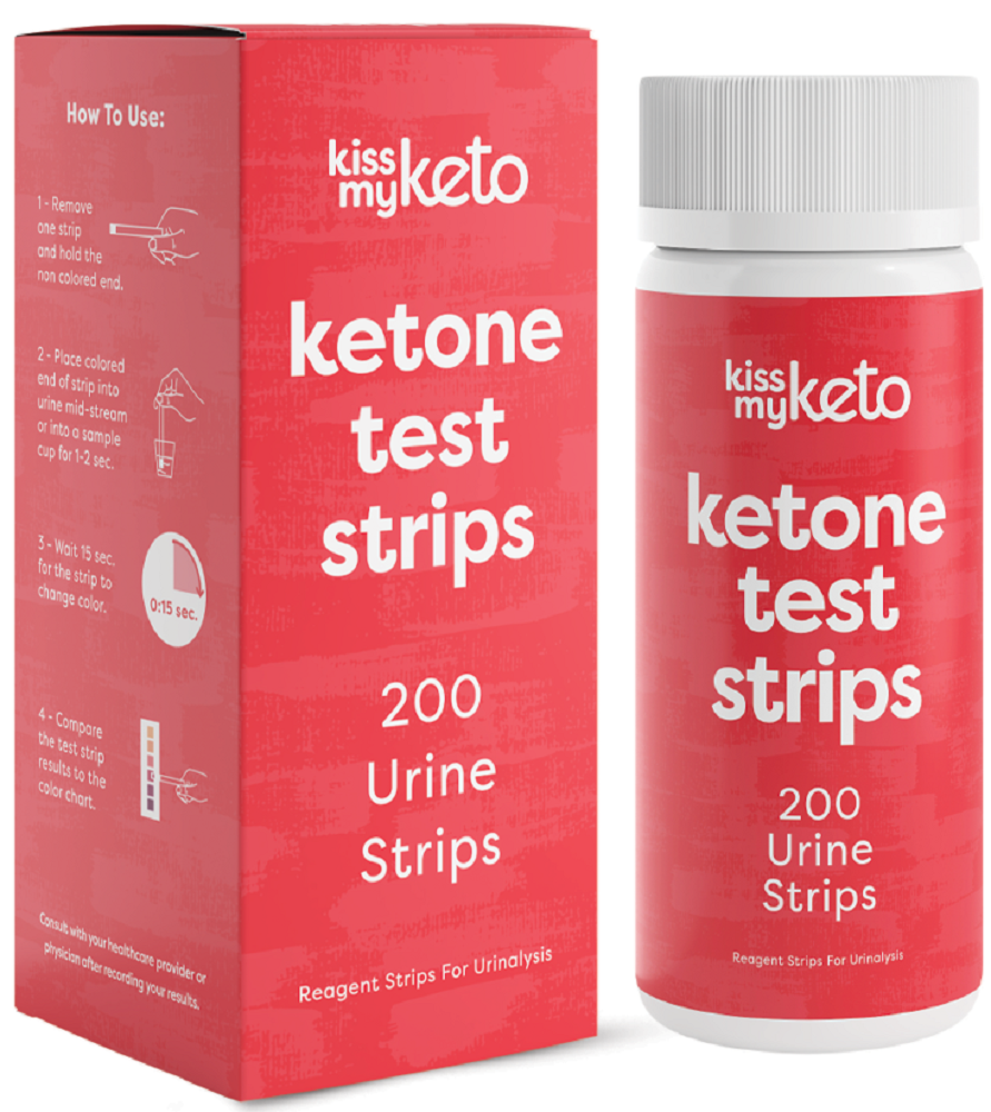 KISS MY KETO: Ketone Urine Test Strips, 200 pc