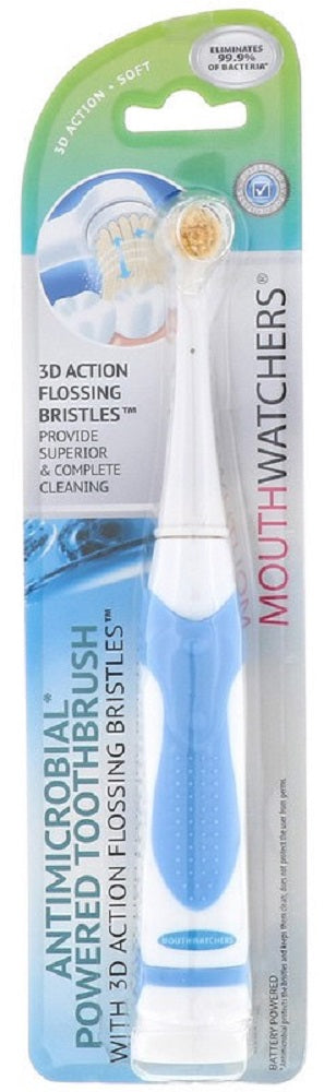 MOUTH WATCHERS: Blue Power Toothbrush, 1 ea