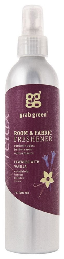 GRAB GREEN: Lavender with Vanilla Room & Fabric Freshener, 7 oz