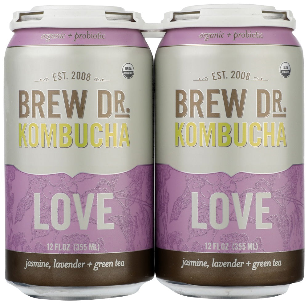 BREW DR KOMBUCHA: Love Kombucha 4 Pack, 48 oz