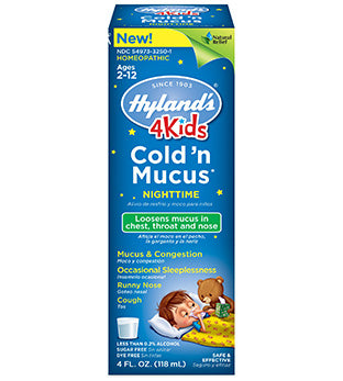 HYLAND: Kid Cold N Mucus Nighttime, 4 oz